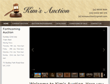 Tablet Screenshot of kimsauction.com.au